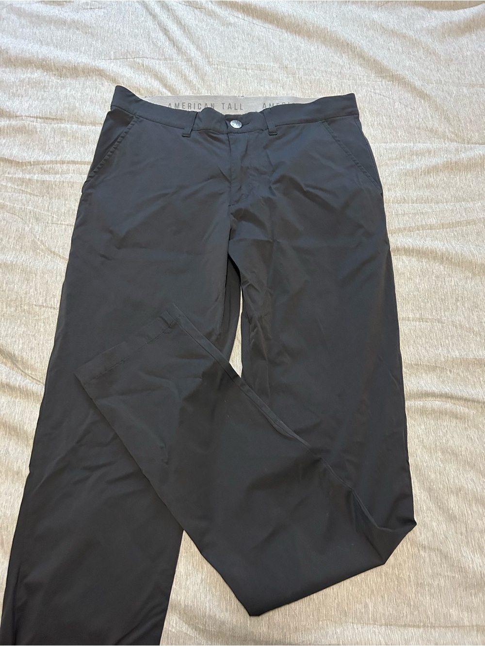 American Tall Black Chinos — Slim Straight Men’s Pants